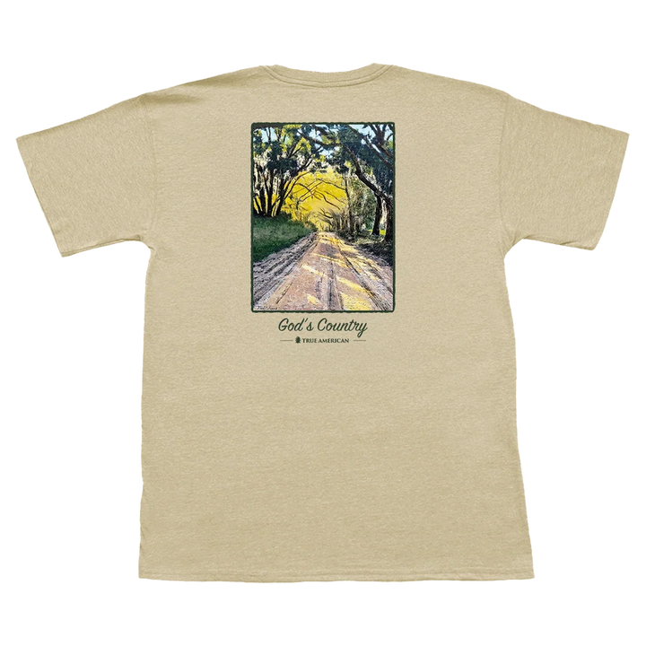 God's Country Short Sleeve Pocket Tee - Weathered Gold