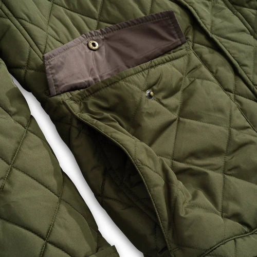 Evans Quilted Jacket - Olive