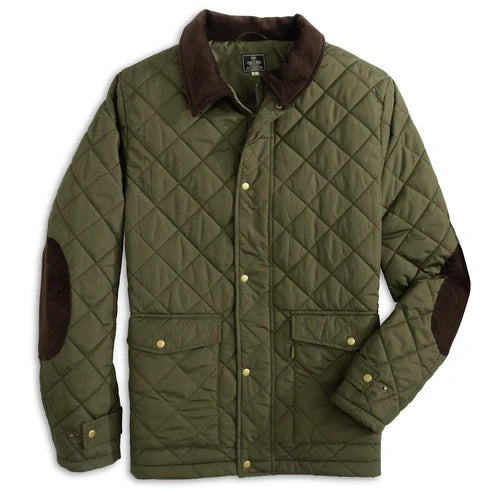 Evans Quilted Jacket - Olive