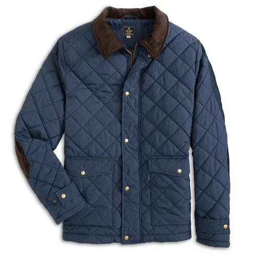 Evans Quilted Jacket - Navy