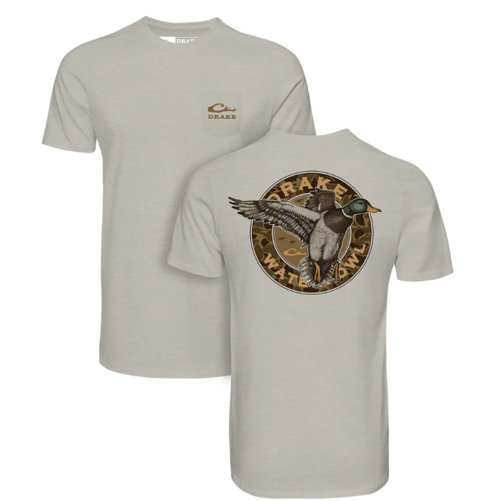 Circle Mallard Tee SS - Cobblestone Light Heather