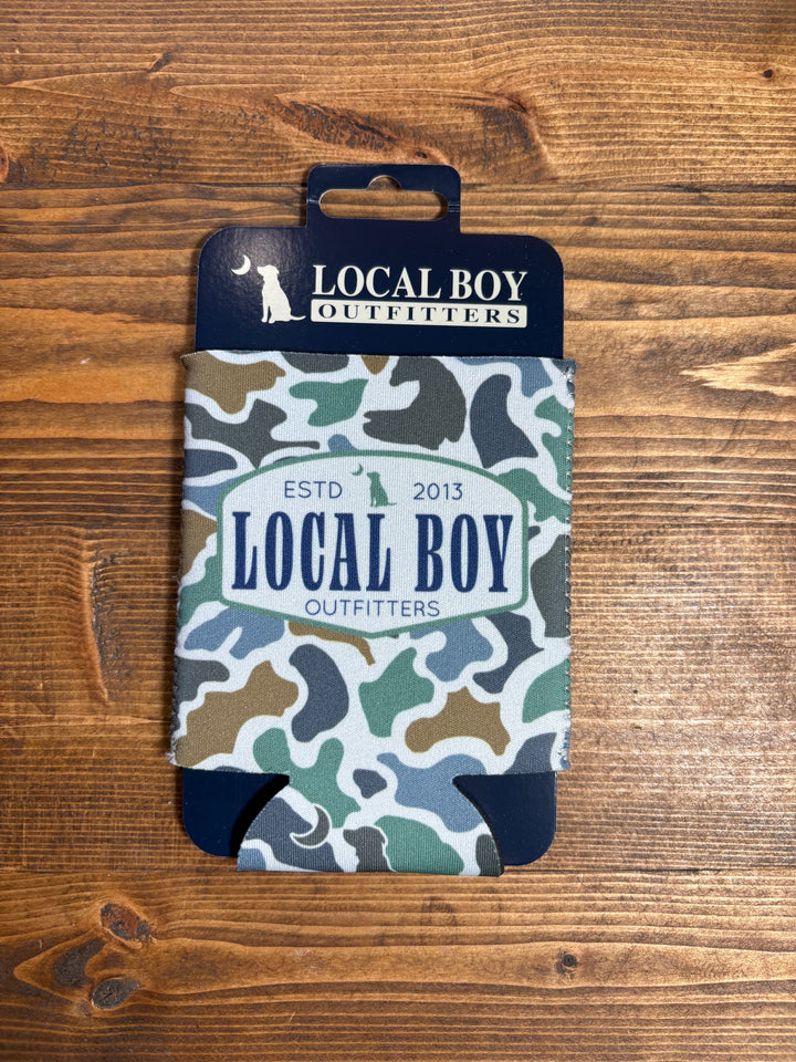 Printed Homegrown Badge Koozie - Localflage Bluff