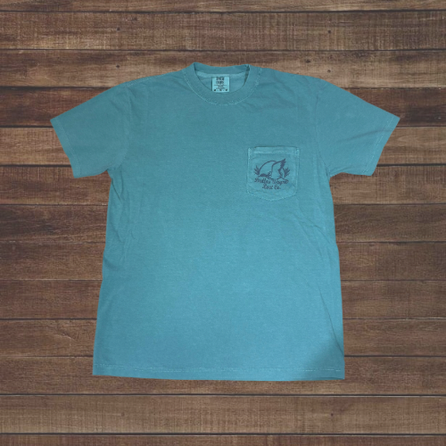 Dallas Wayne Field Tee - Dove Load - Light Green