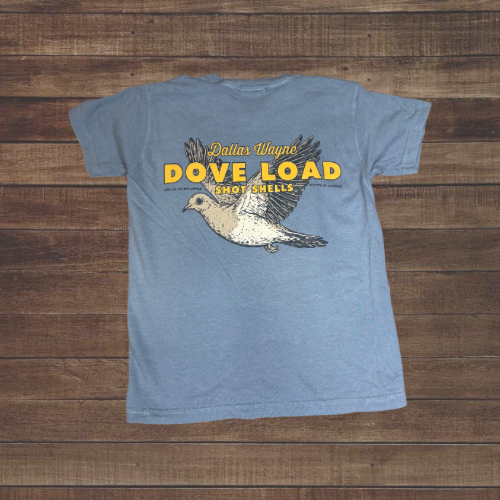 Youth Dallas Wayne Field Tee - Dove Load - Granite