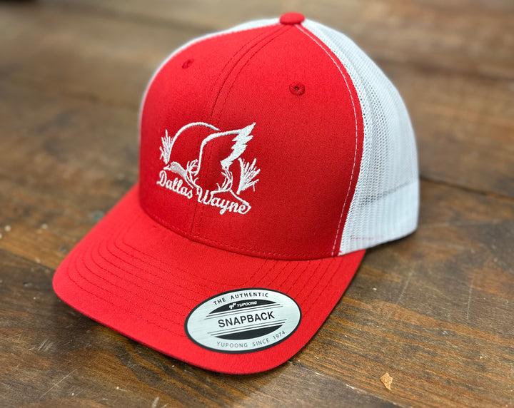 Dallas Wayne Logo Hat - Red/White
