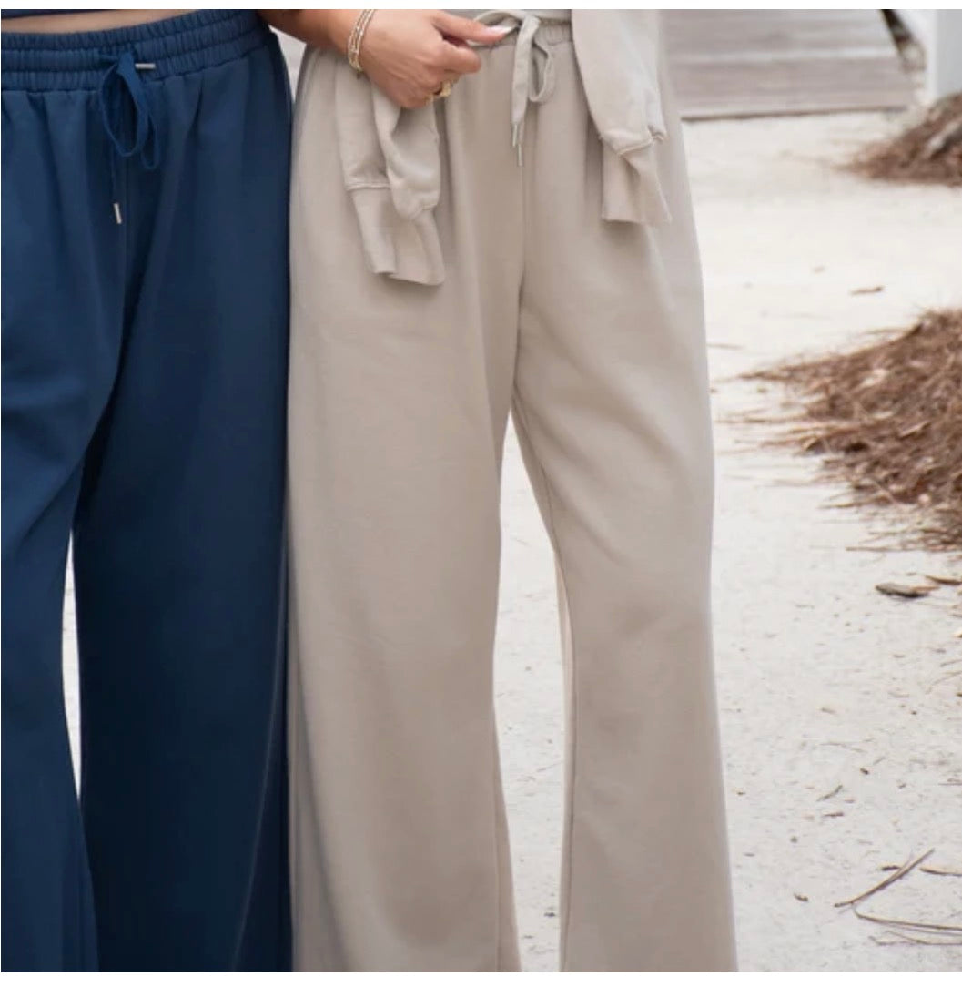 TERRY CLOTH PANT-SAND