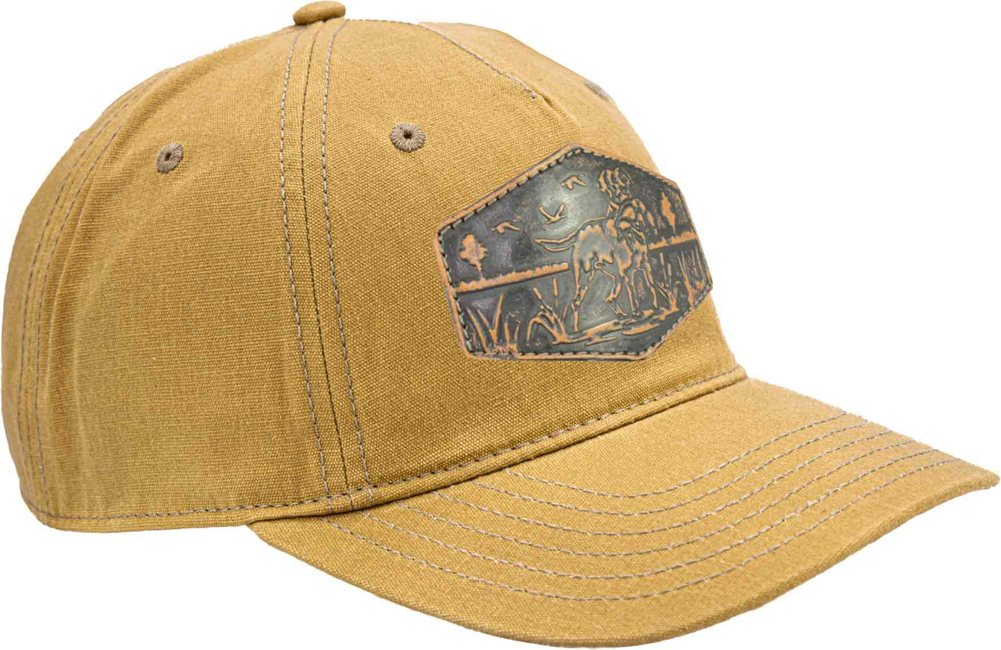 Waxed Canvas Pointer Patch Hat - Tan