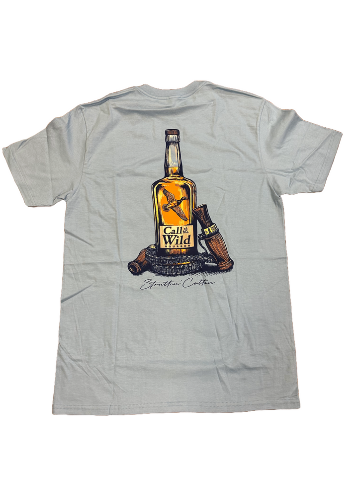 Call Of The Wild Whiskey Tee - Blue Sky