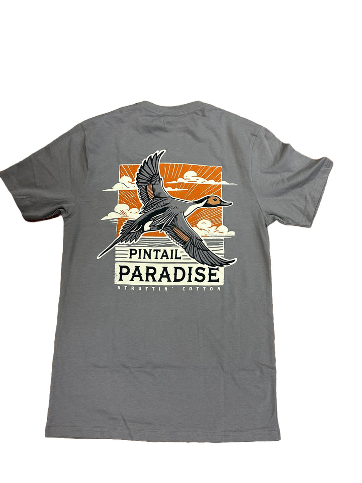 Pintail Paradise Tee - Hurricane Grey