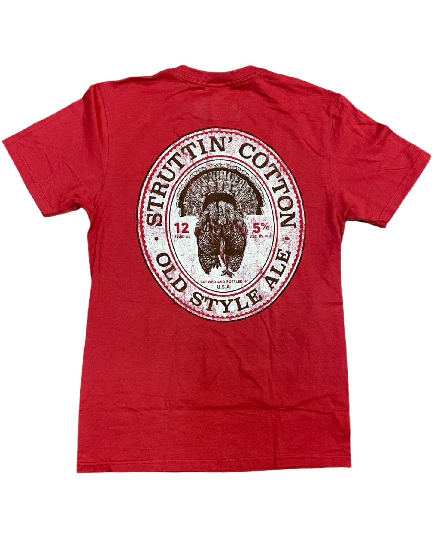 Old Style Turkey Ale Tee - Lighthouse Red