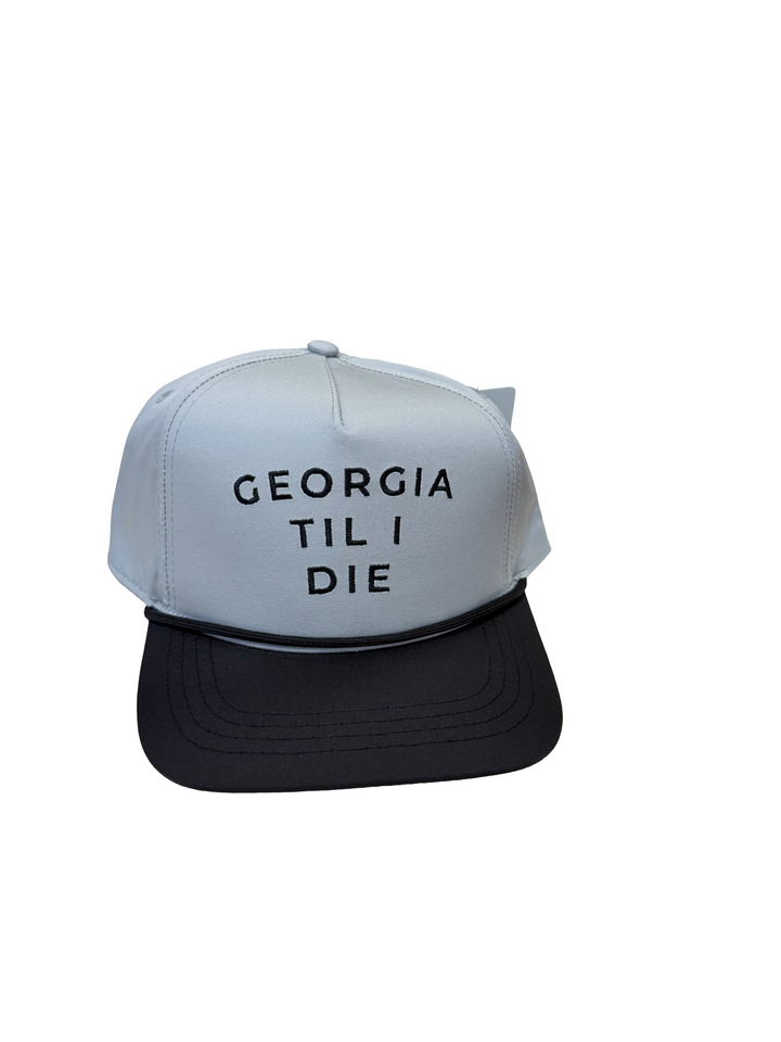 Georgia Til I Die 5 Panel Performance Hat - Gray