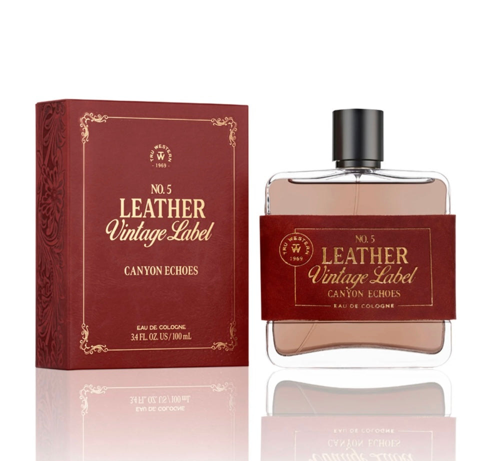 No. 5 Leather Vintage Label Canyon Echoes Cologne