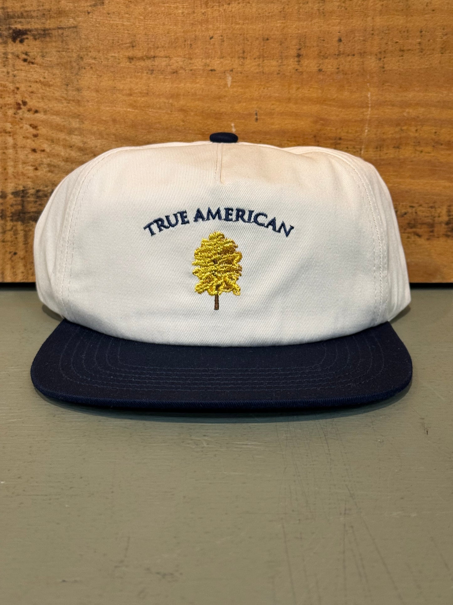 True American 84 Cotton Hat - Khaki & Navy