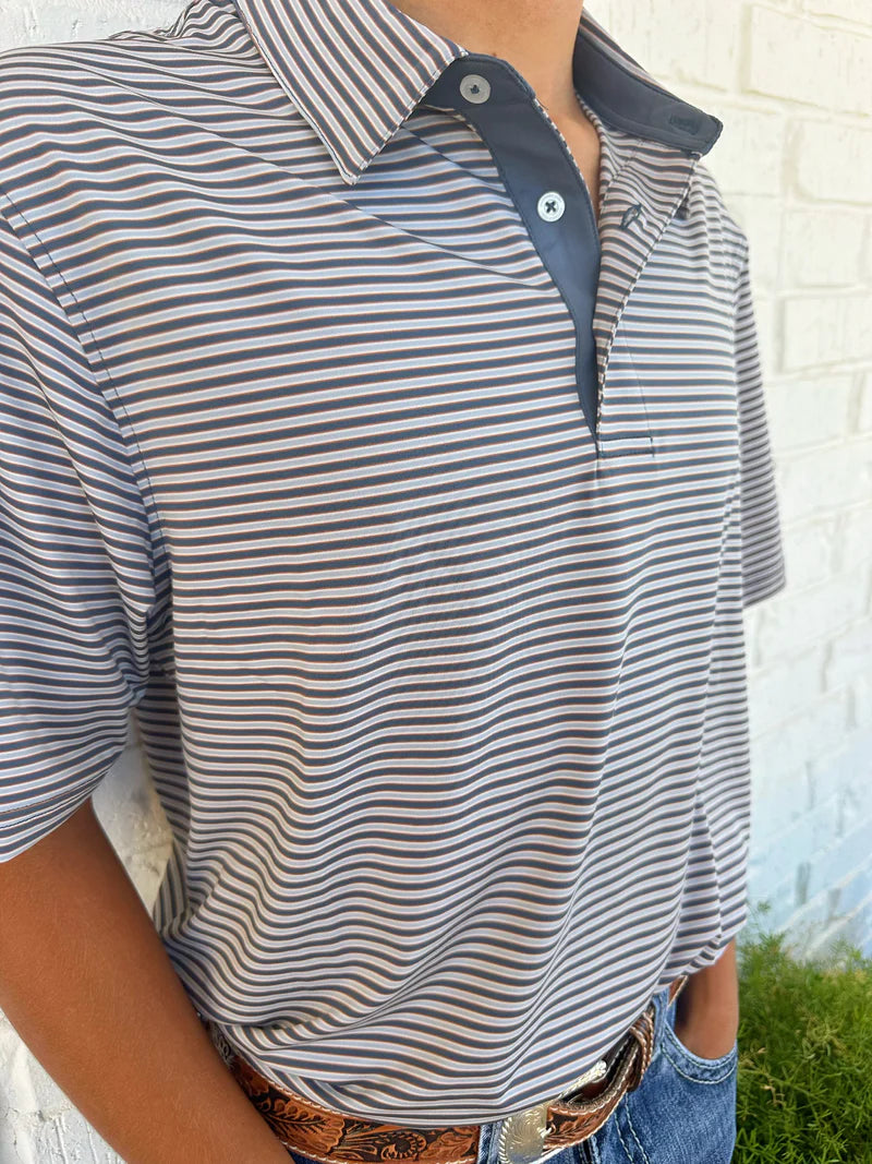 Scoreboard Stripe Polo - Kick Return
