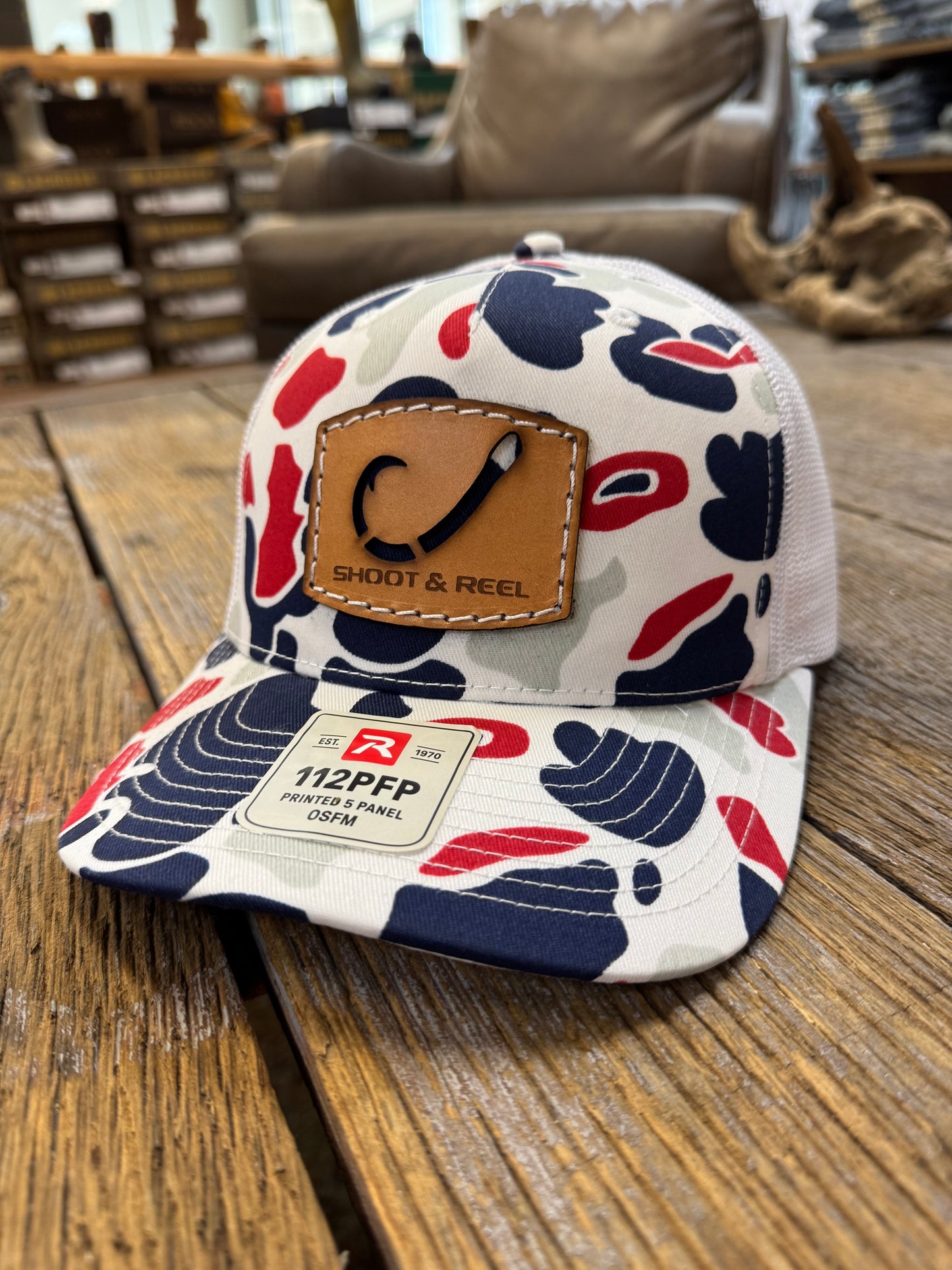 Americana Duck Camo Hook Cut out Patch