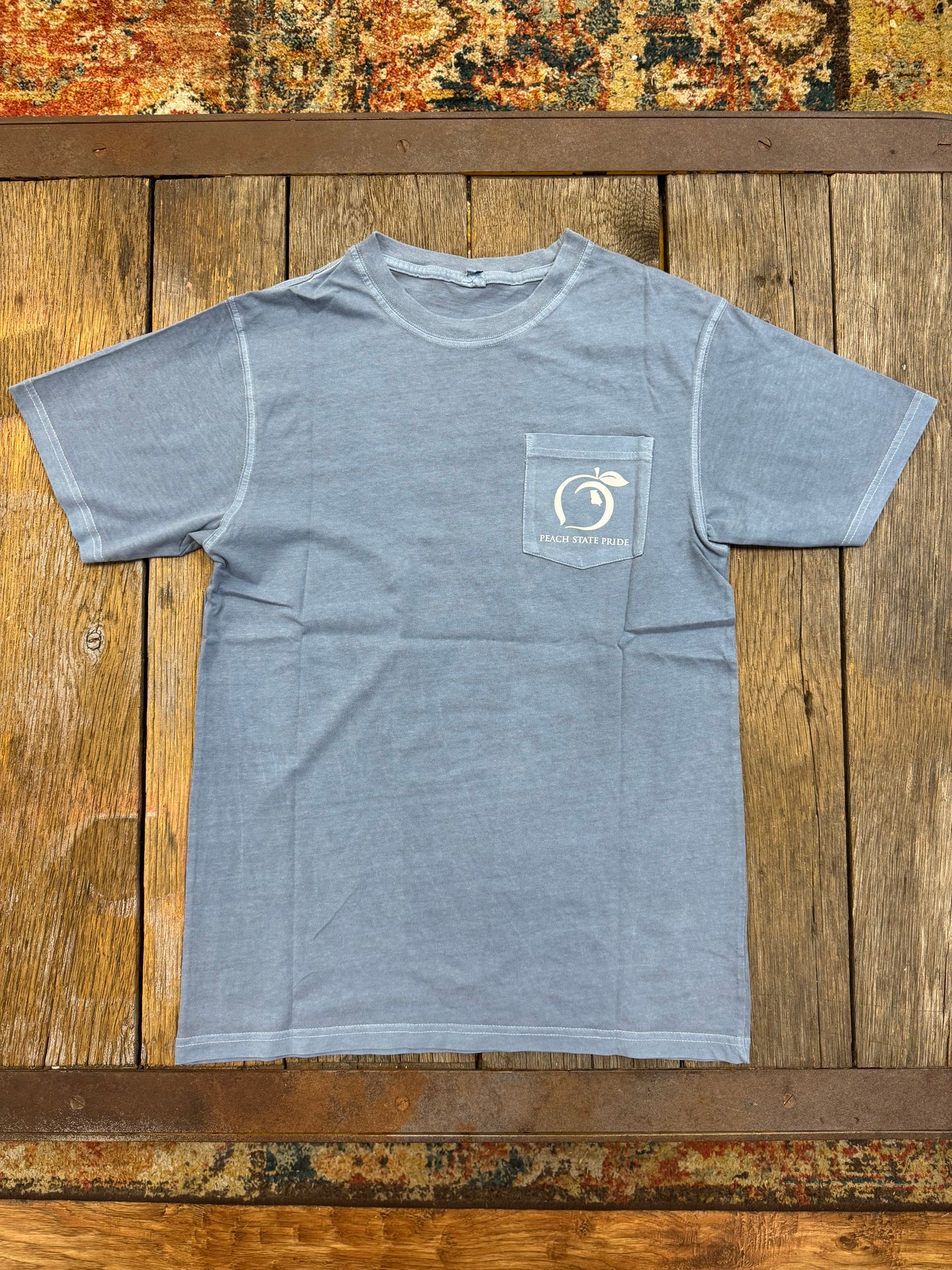 Classic City Establishments Short Sleeve Pocket Tee - Denim