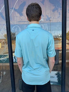 Walker Performance Polo- Mint & Seafoam