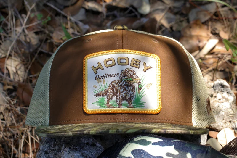 Retriever 6-Panel Trucker Snapback Hat - Brown & Realtree Camo