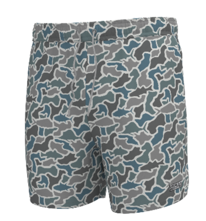 Bayview Swim Trunk - Fish Camo