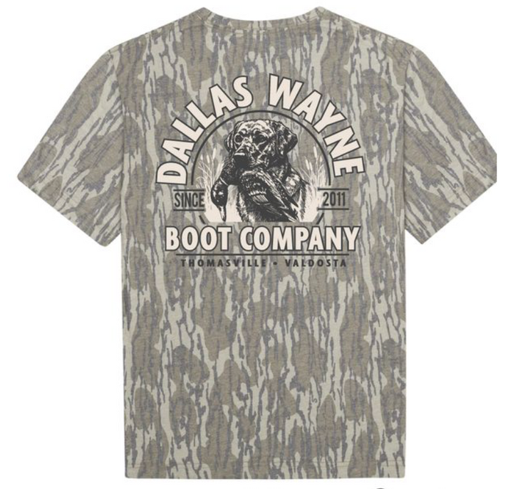 Dallas Wayne Camo Heritage Tee - Lab - Mossy Oak Bottomland