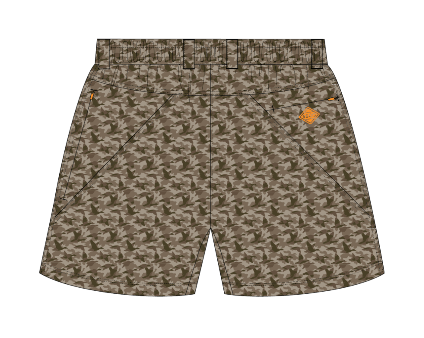 Everyday Hybrid Shorts - Mallard Mirage