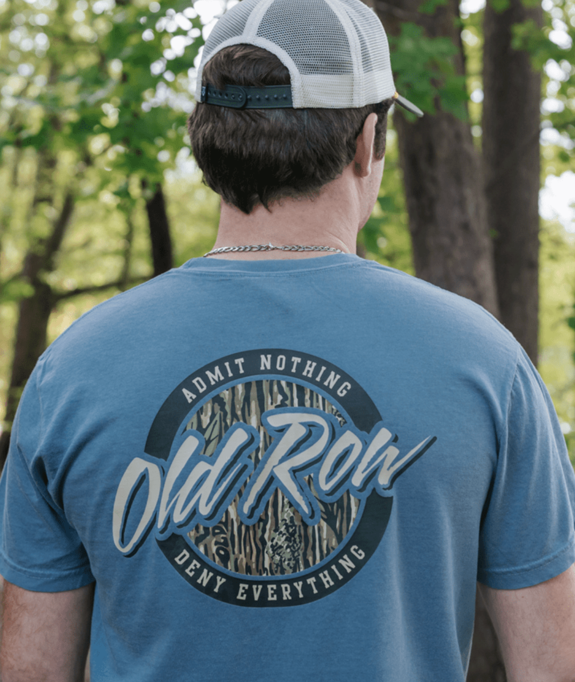 Camo Circle Logo Pocket Tee - Denim