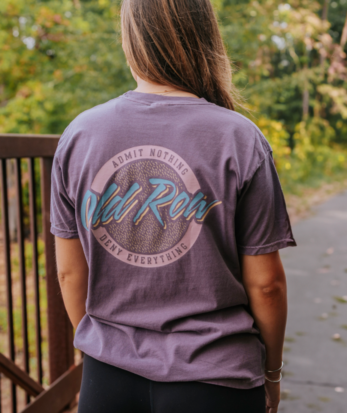 Circle Logo Pocket Tee - Wine