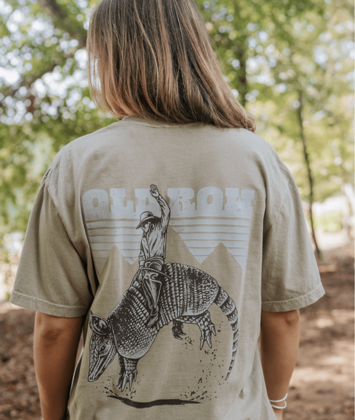 The Bucking Armadillo Pocket Tee - Khaki