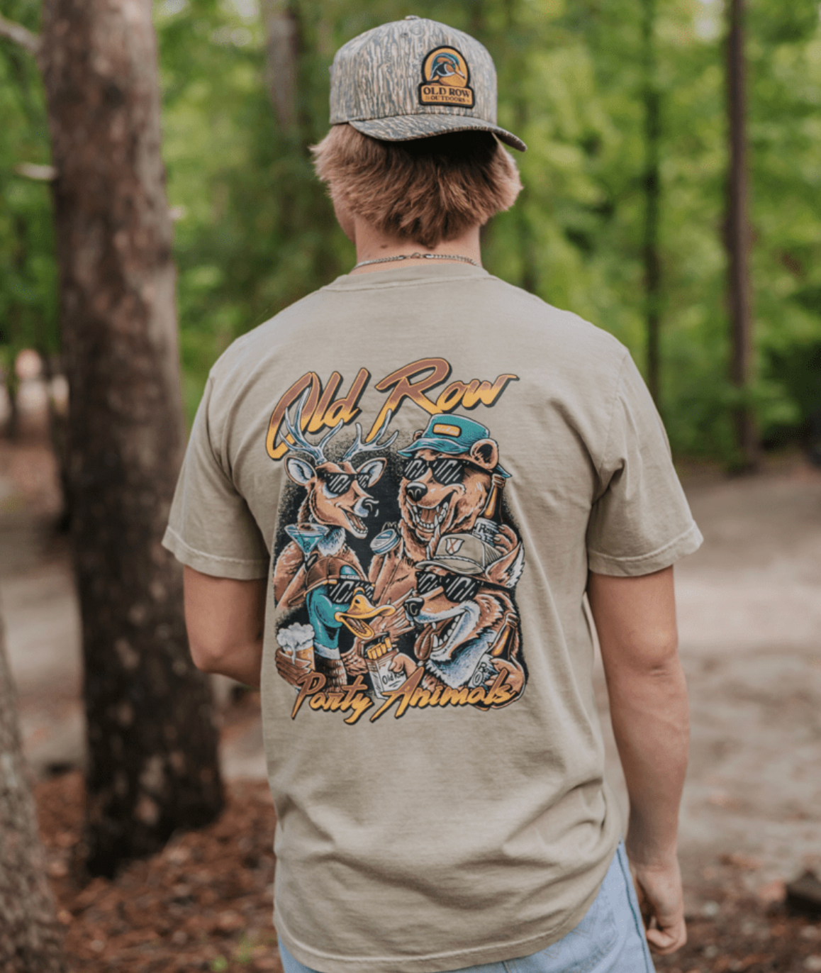 The Party Animals Pocket Tee - Khaki