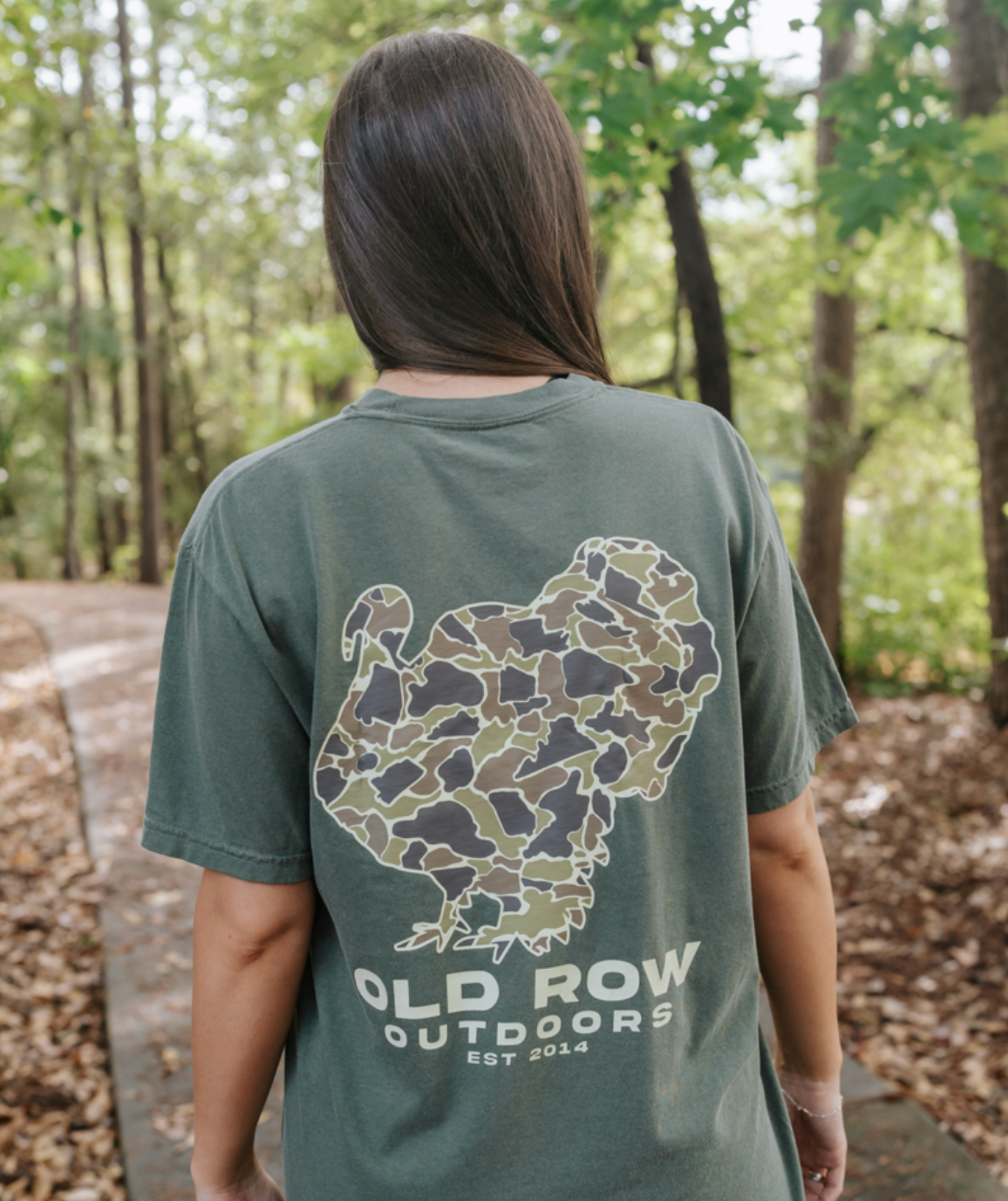 Camo Turkey Pocket Tee - Moss