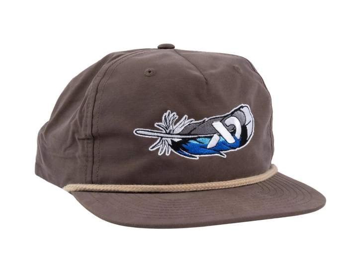Duck Feather Hat - Dark Mocha