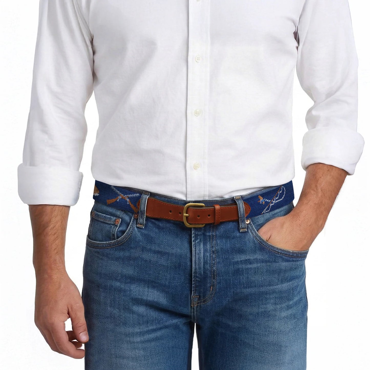 Southern Sportsman Belt - Classic Navy