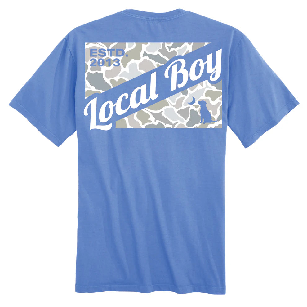 Camo Flag Saltwater T-Shirt - Marina