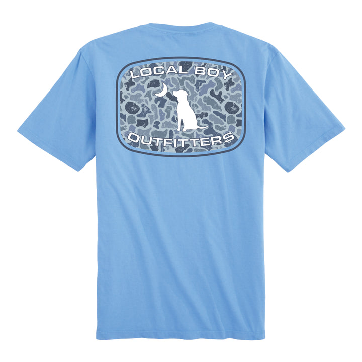 Youth Distressed LCF Cobalt Patch SS Tee - Washed Denim