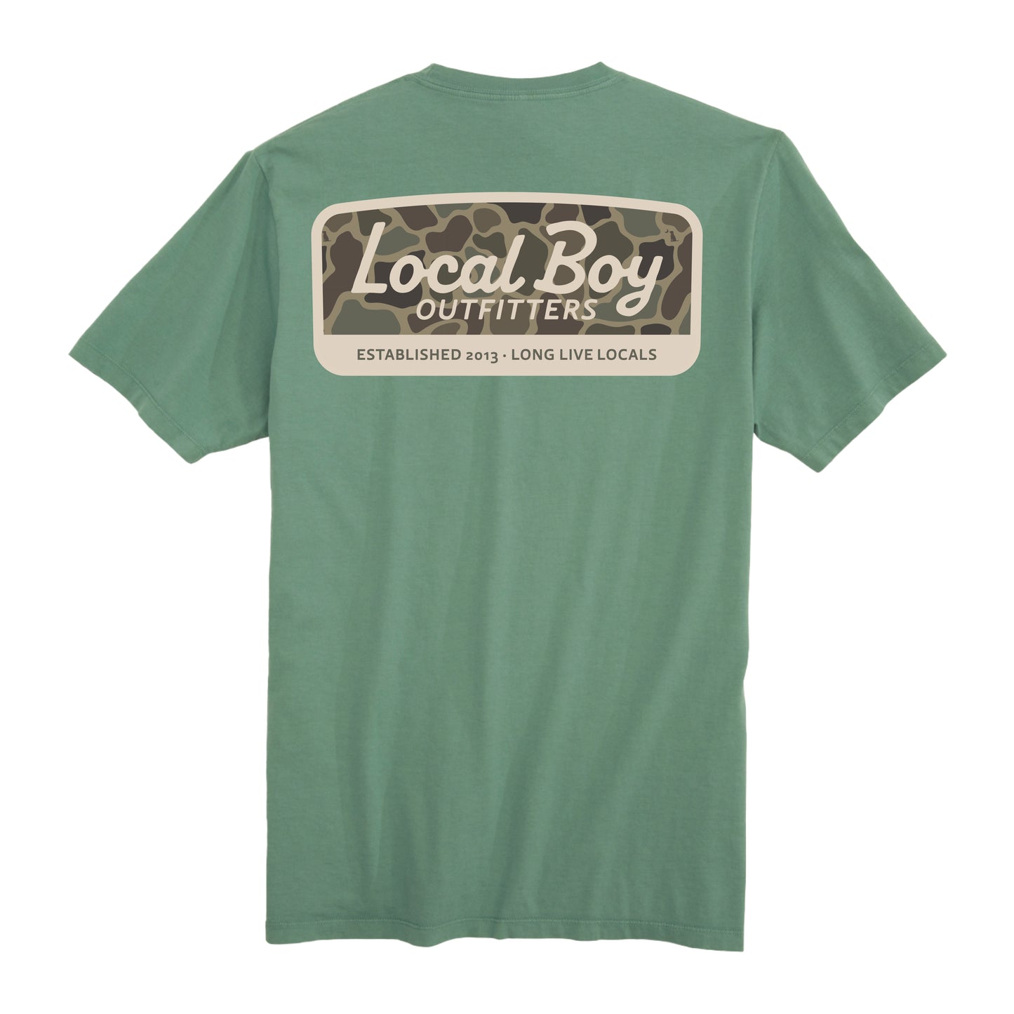 Toddler Brush Camo Mark SS Tee - Light Green