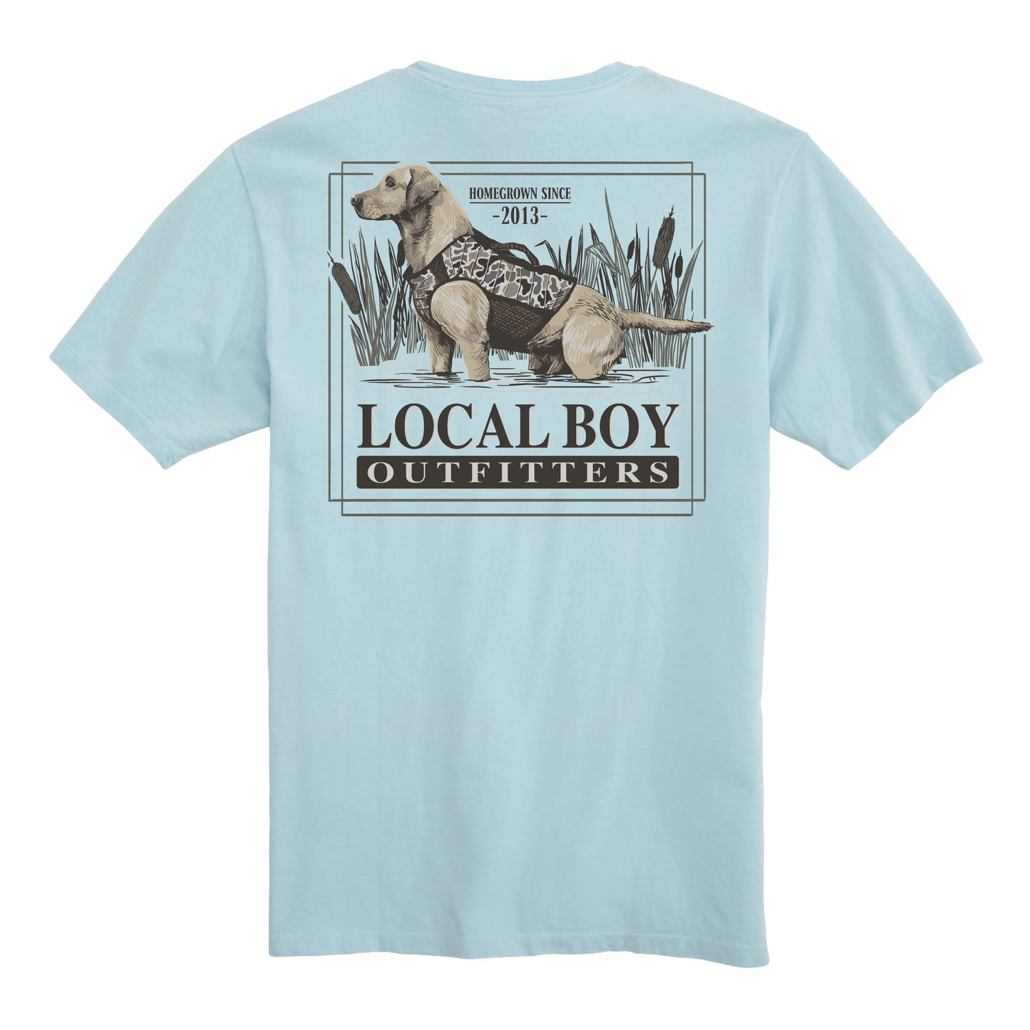 Toddler Marsh Hunt SS Tee - Chambray