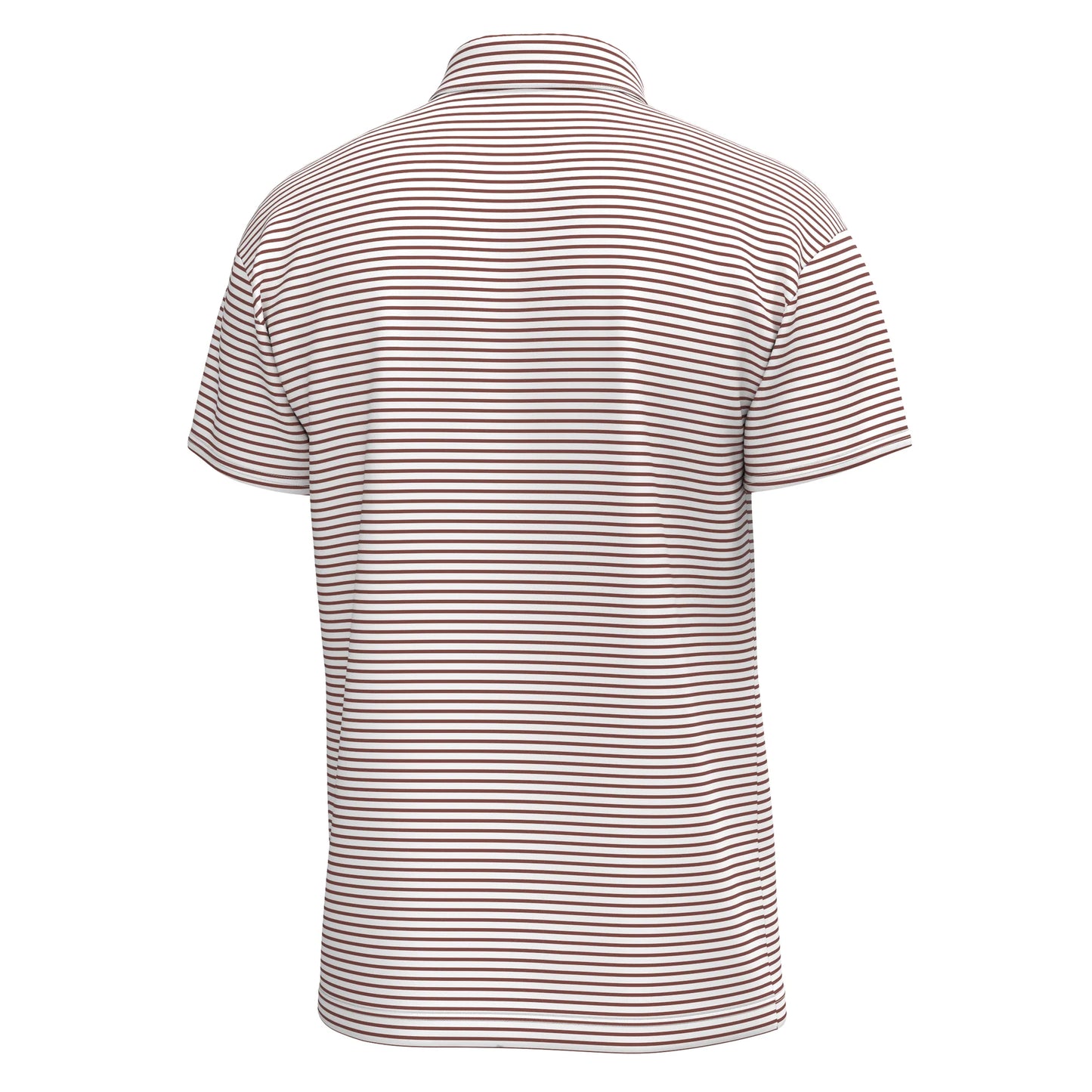Edisto Polo - Mahogany & White