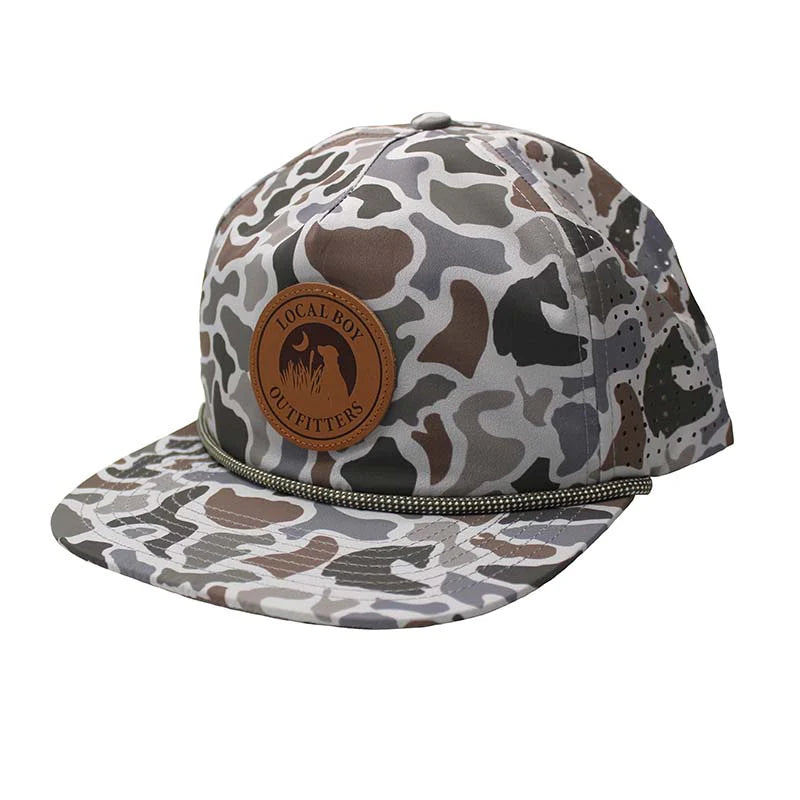 Leather Patch Rope Hat