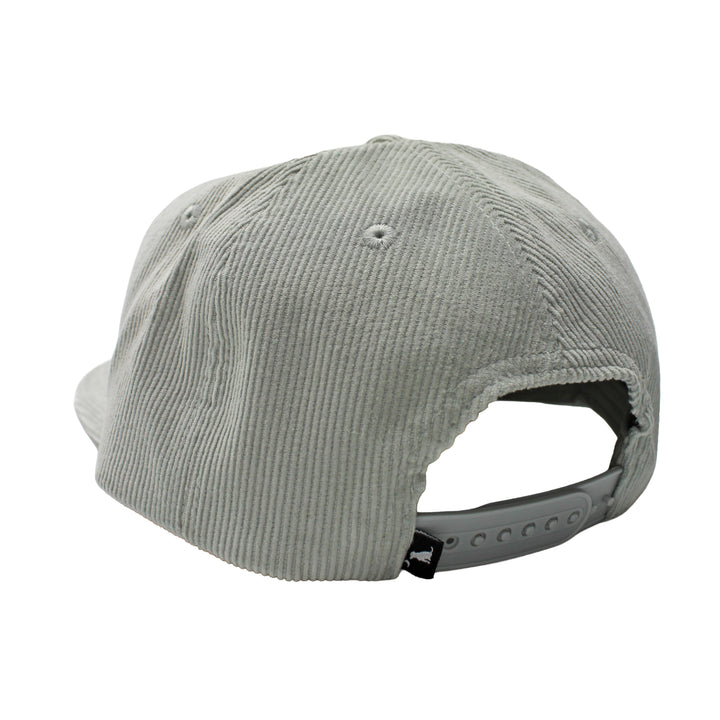 Feather Arch Corduroy Hat - Mist Grey