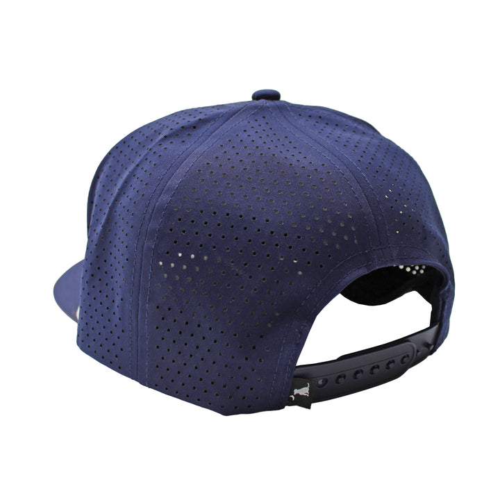 Localflage Mark Script Perforated Rope Hat - Navy