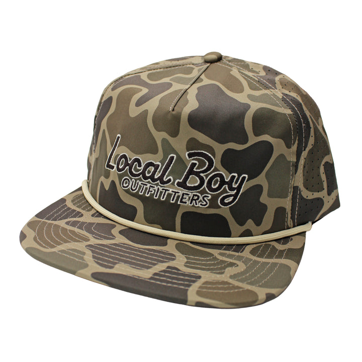 Mark Script Perforated Rope Hat - Brush Camo