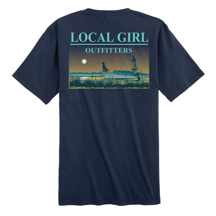 LG Flat Boat SS Tee - China Blue