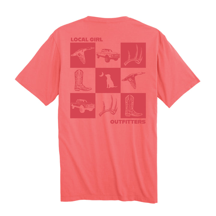 LG Southern Moments SS Tee - Coral