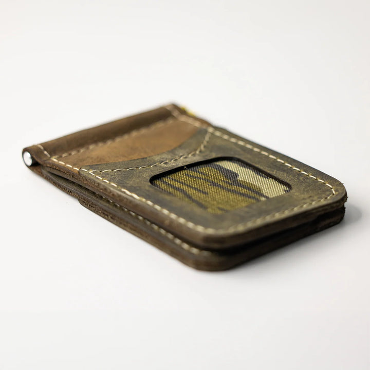 Rolling Thunder Game Calls Leather Wallet w/ Mossy Oak In-lay