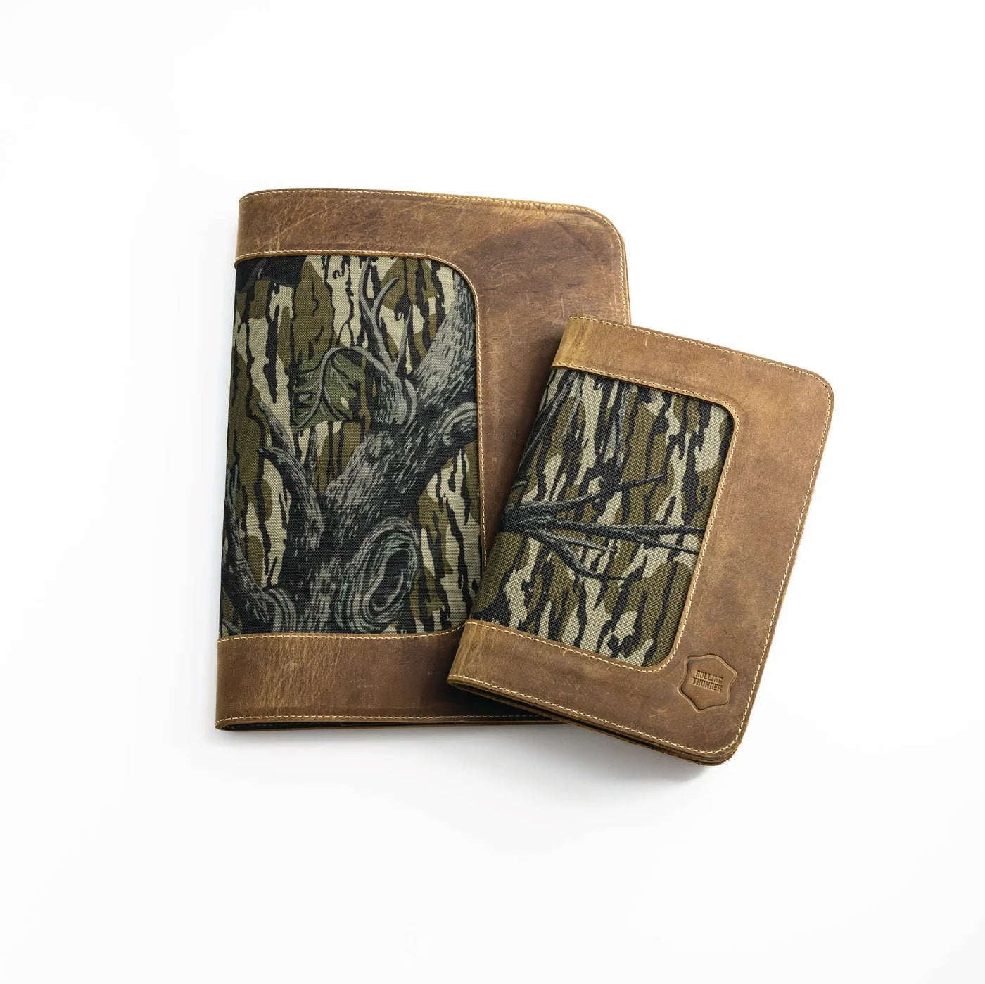 Rolling Thunder Game Calls Leather Portfolio with Mossy Oak® In-lay (8.5"x11" Legal Pad)