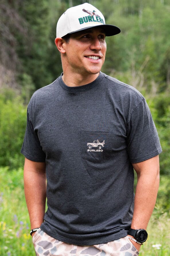 SS Tee - Loaded Down Bronco - Heather Black