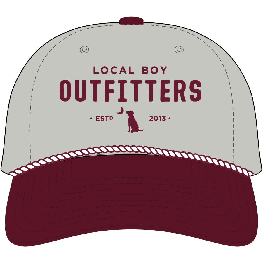 Collegiate HC Rope Hat - Light Gray / Maroon