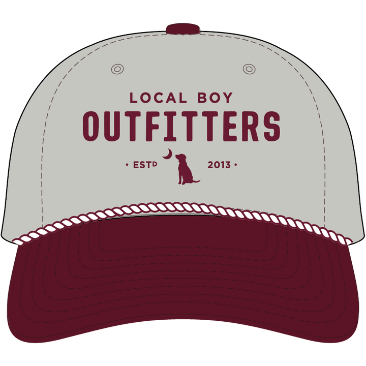 Collegiate HC Rope Hat - Light Gray / Maroon