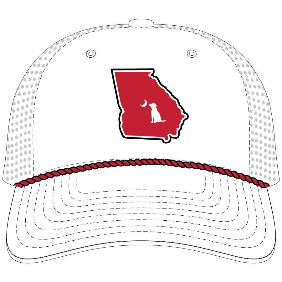 Collegiate Perf Rope Hat - Patch - Red / Black