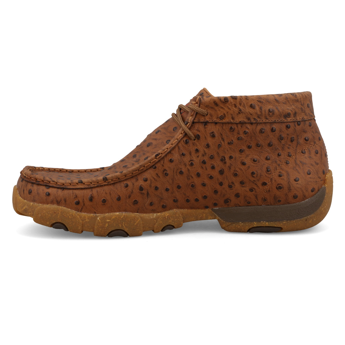 Chukka Driving Moc - Cognac Ostrich